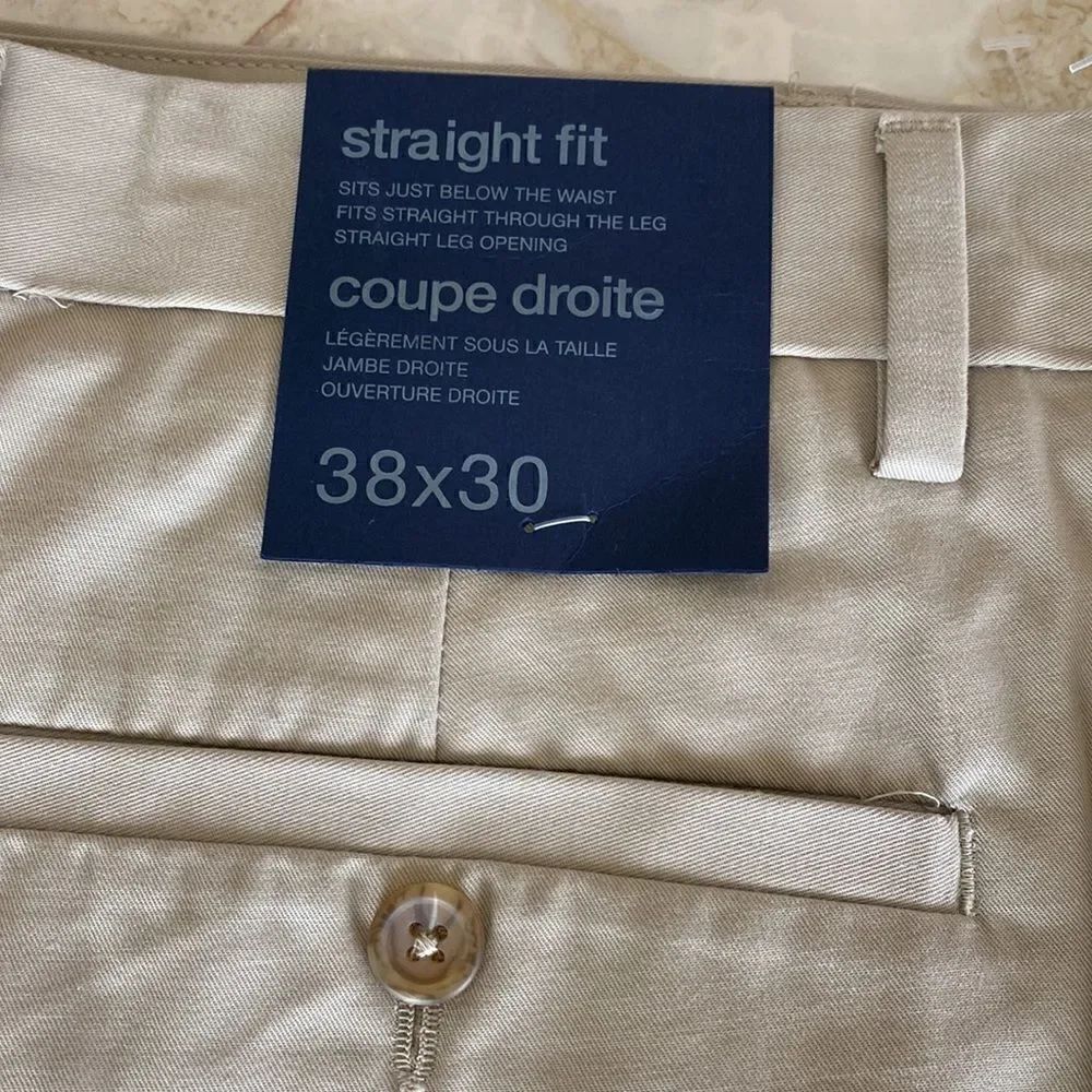 NWT Gap Straight Leg Khakis 38”/30” - Picture 3 of 9